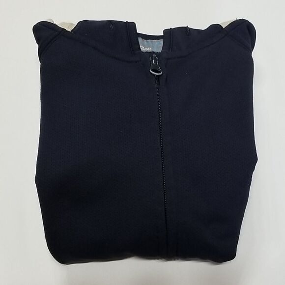 NFA Hoodie Men's Large Front Full Zip Side Pockets Vintage Dark Blue/Tan Snow - Picture 10 of 11